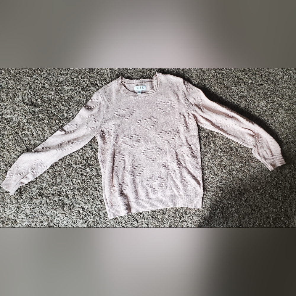 Pink Heart Sweater